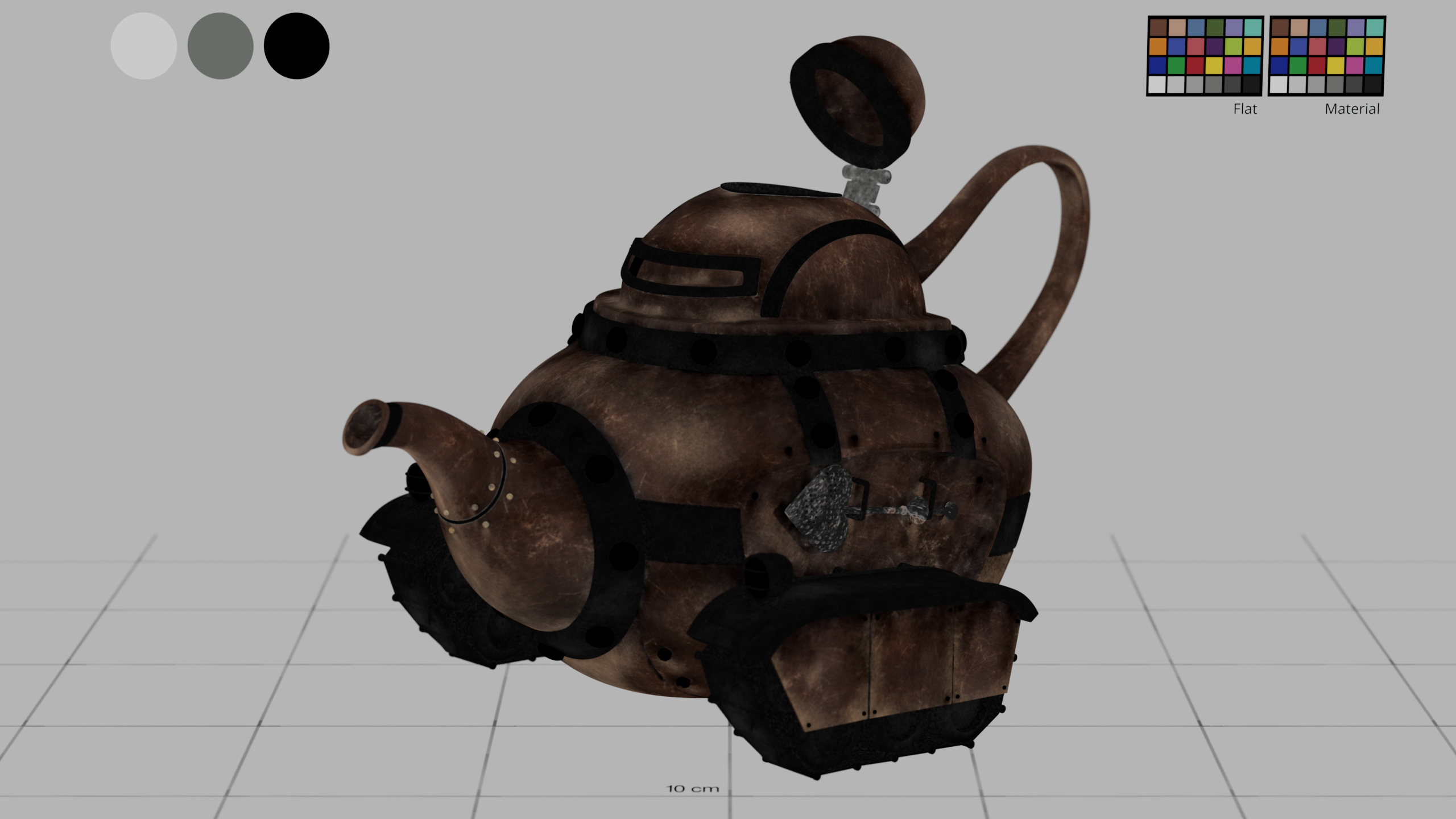 PIXAR'S TANK albedo teapot